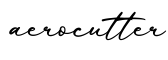 单词aerocutter书写