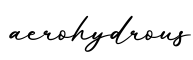 单词aerohydrous书写