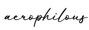 单词aerophilous书写