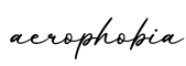 单词aerophobia书写