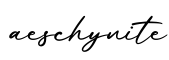 单词aeschynite书写