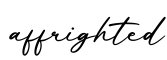 单词affrighted书写