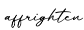 单词affrighten书写