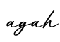 单词agah书写