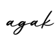 单词agak书写