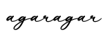 单词agaragar书写