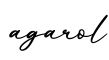 单词agarol书写