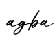 单词agba书写