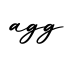 单词agg书写