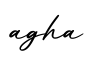 单词agha书写