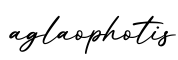 单词aglaophotis书写