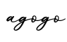 单词agogo书写