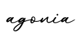 单词agonia书写