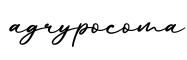 单词agrypocoma书写