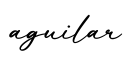 单词aguilar书写