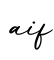单词aif书写