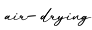 单词air-drying书写
