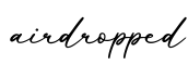 单词airdropped书写