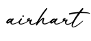 单词airhart书写