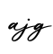 单词ajg书写