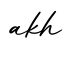 单词akh书写