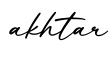 单词akhtar书写