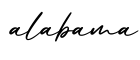 单词alabama书写