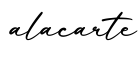 单词alacarte书写