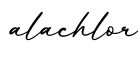 单词alachlor书写
