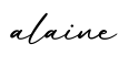 单词alaine书写