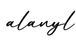 单词alanyl书写