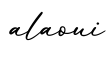 单词alaoui书写