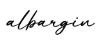 单词albargin书写