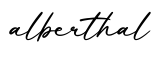 单词alberthal书写