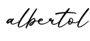 单词albertol书写