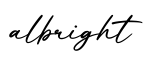 单词albright书写