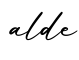 单词alde书写