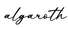 单词algaroth书写