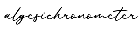 单词algesichronometer书写