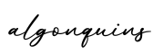 单词algonquins书写