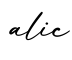 单词alic书写