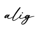 单词alig书写