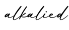 单词alkalied书写