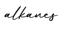 单词alkanes书写