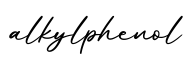 单词alkylphenol书写