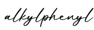 单词alkylphenyl书写