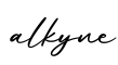 单词alkyne书写