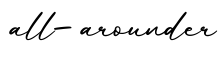 单词all-arounder书写