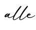 单词alle书写