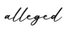 单词alleged书写